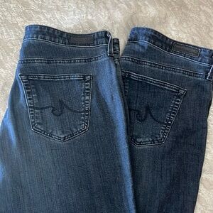 AG Adriano Goldschmied The Stevie Ankle Slim Straight Ankle Jeans 29R (Set of 2)